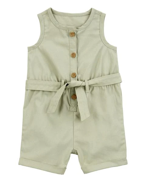 Carter's Baby Girl Olive Romper