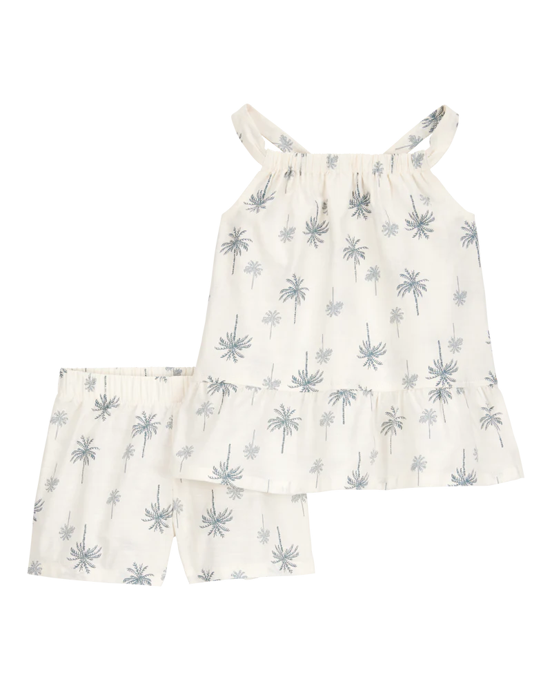 Carter's Toddler 2-Piece Palm Tree Floral Set - Ivory