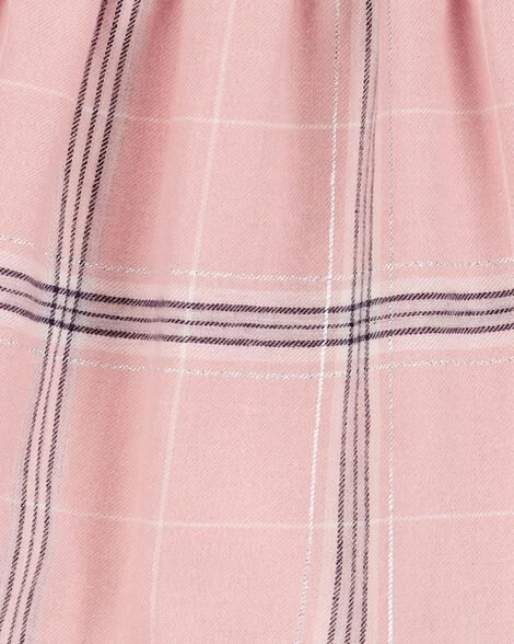 Carter's Baby 2-Piece Plaid Dress & Sherpa Vest Set