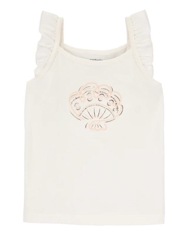 Carter's Baby Seashell Flutter-Sleeve Tank with Woven Shorts