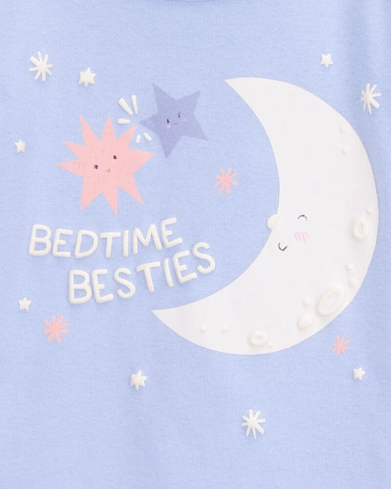 Carter's Toddler 4-Piece Moon & Stars 100% Snug Fit Cotton Pyjamas