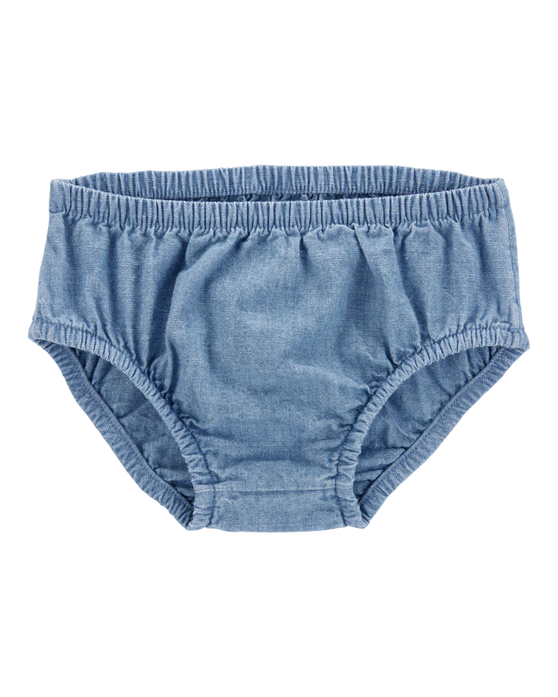 Carter's Baby Solid Cotton Dress - Blue