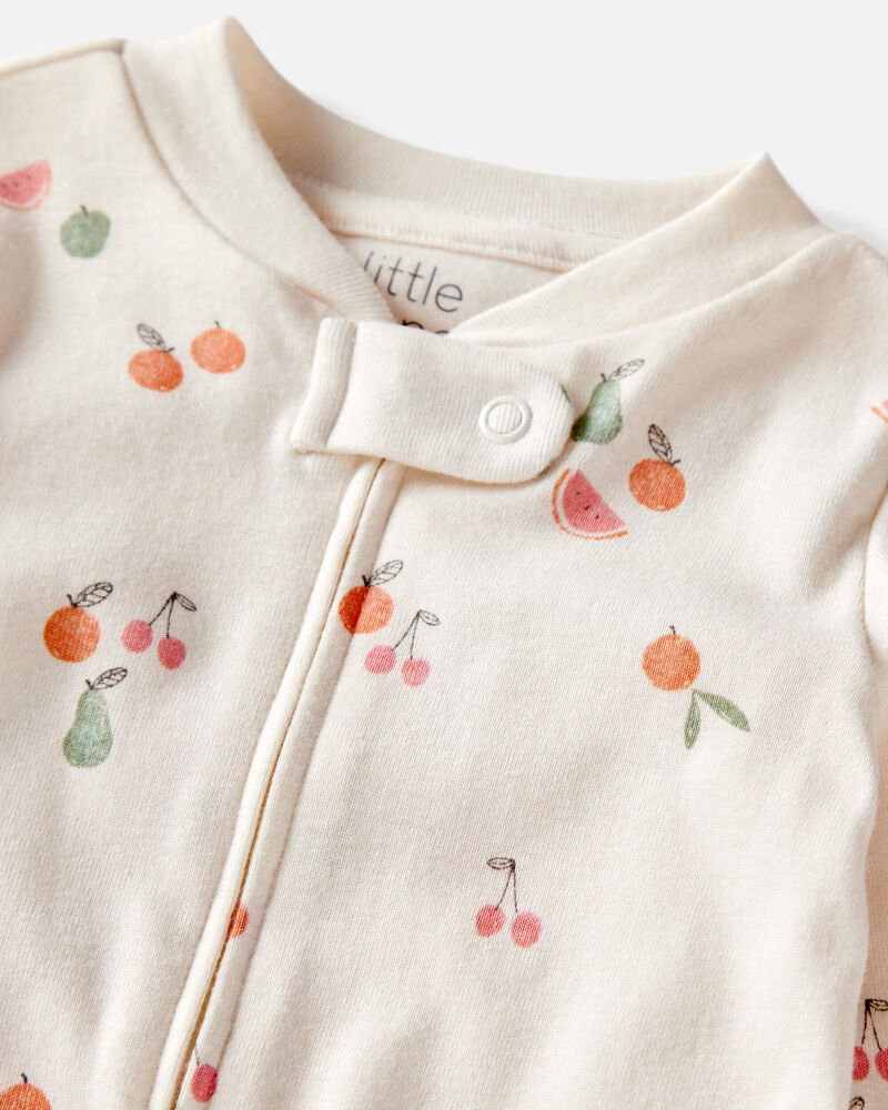 LITTLE PLANET Baby Organic Cotton Fruit-Print Sleep & Play
