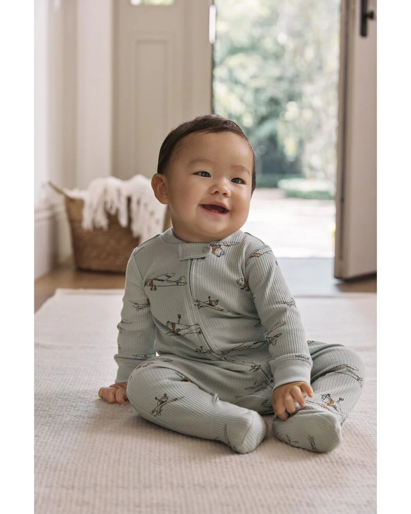 Carter's Baby Airplane 2-Way Zip Sleeper