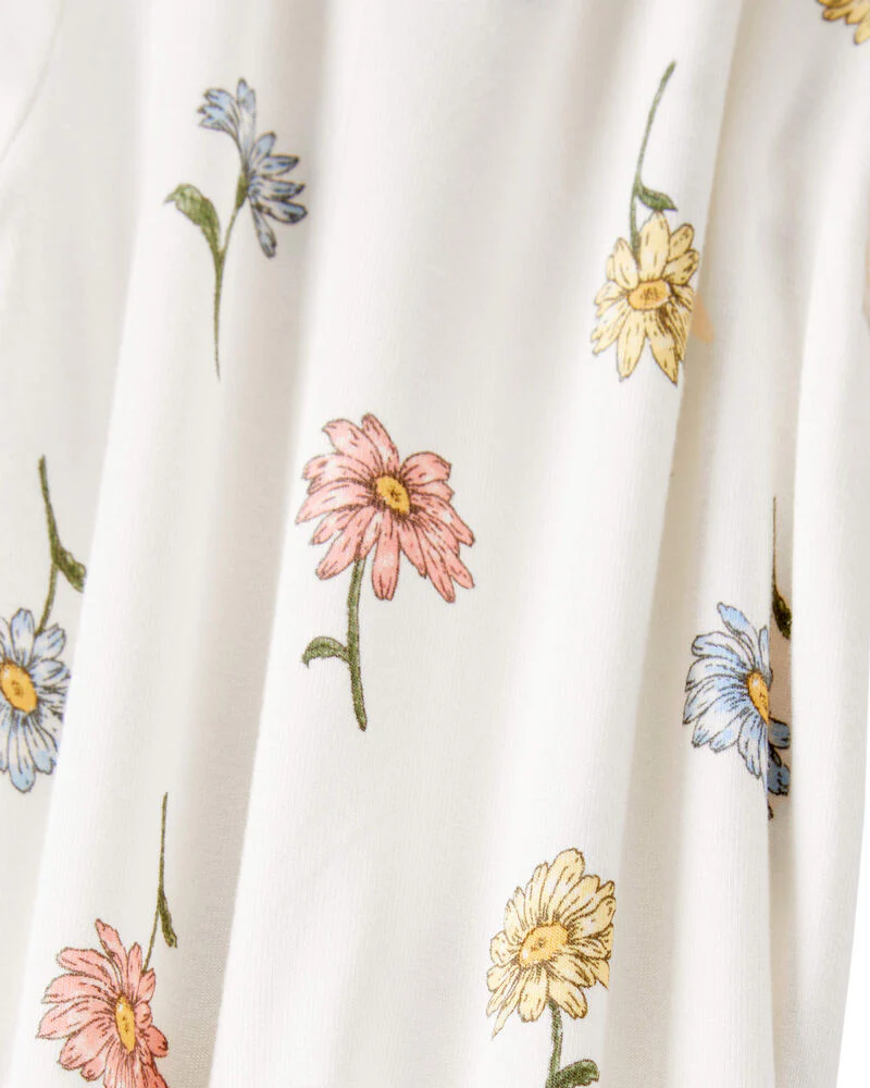 Baby Floral Zip-Up PurelySoft Sleep and Play