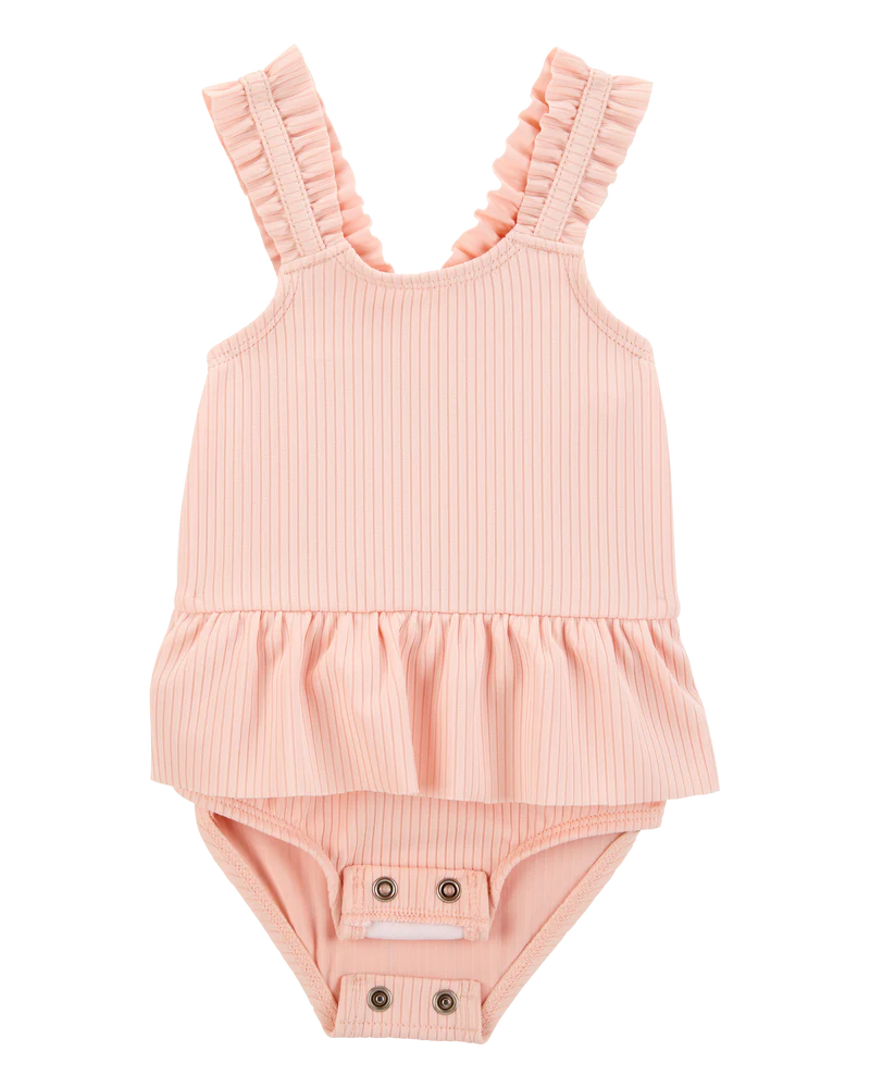 Carter's Baby 2-Piece Sun Hat & Ruffle 1-Piece Swimsuit Set