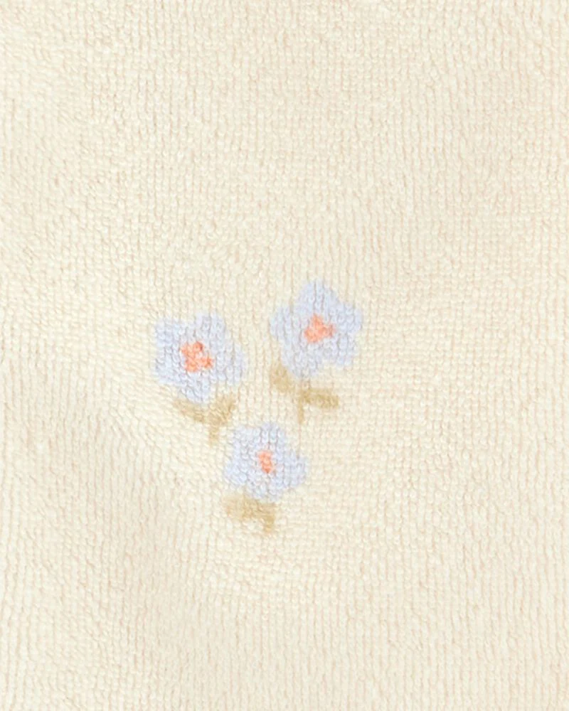 Carter's Baby Floral Print Zip-Up Terry Sleep and Play