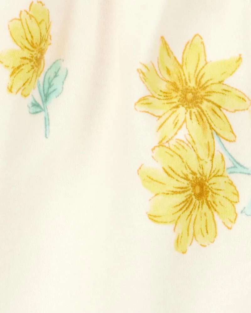 Carter's Baby Floral 2-Way Zip Cottton Sleep and Play