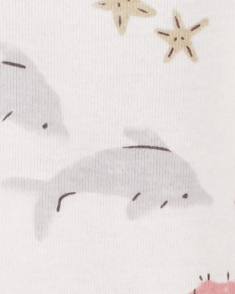 Carter's Baby 5-Pack Seahorse Short-Sleeve Bodysuits