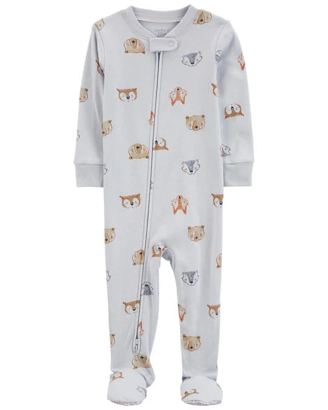 Carter's Toddler 1-Piece Animals 100% Snug Fit Cotton Footie Pajamas