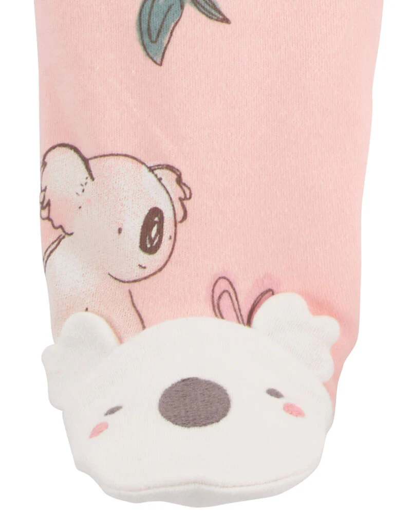 Carter's Baby Koala 2-Way Zip Cotton Sleep & Play