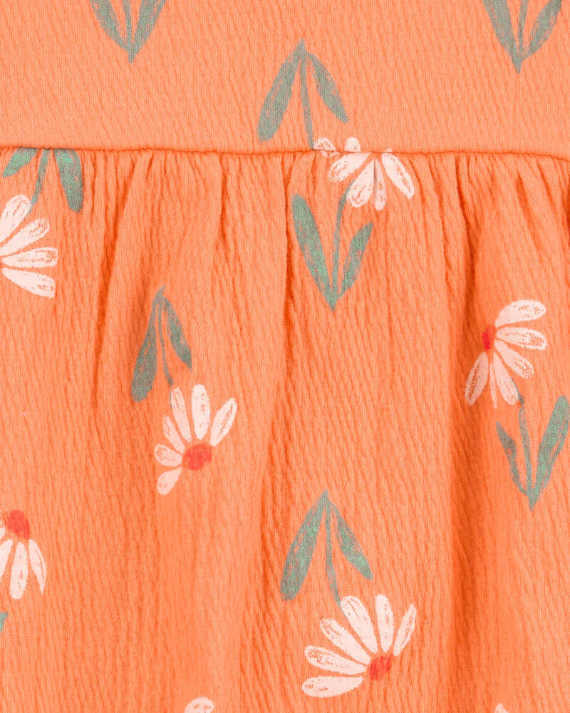 Carter's Baby Floral Tank Romper - Orange