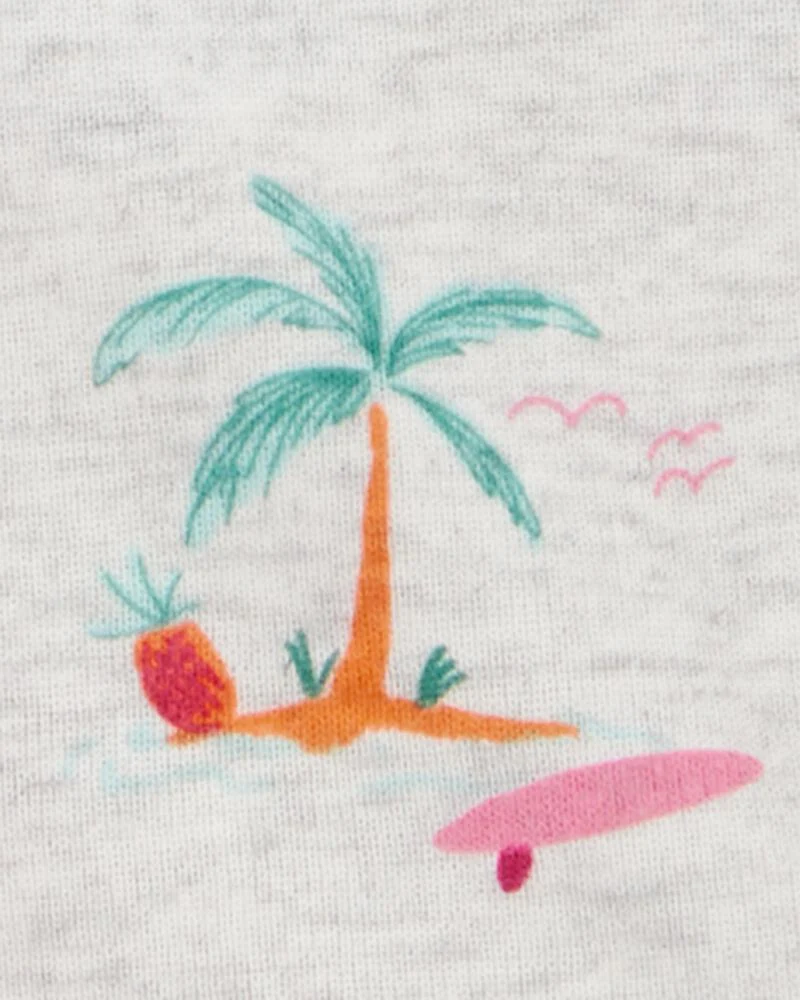 Carter's Baby Flamingo Print Snug Fit Ribbed 4-Piece Pyjamas