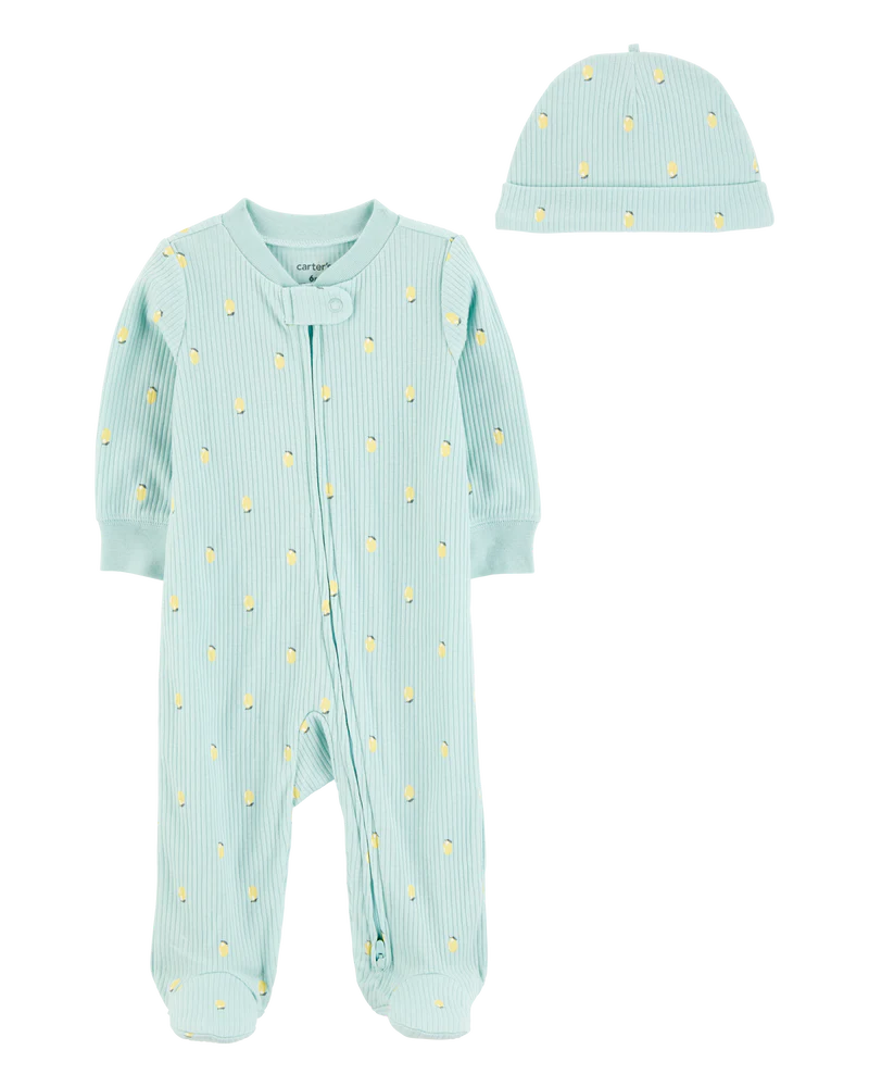 Carter's Baby 2-Piece Lemon 2-Way Zip Sleeper