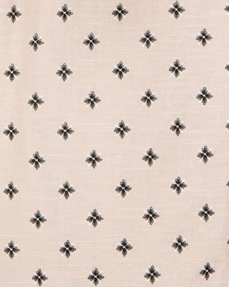 Baby 2-Piece Geo Print Button-Front Tank & Pull-On Pant Set - Tan