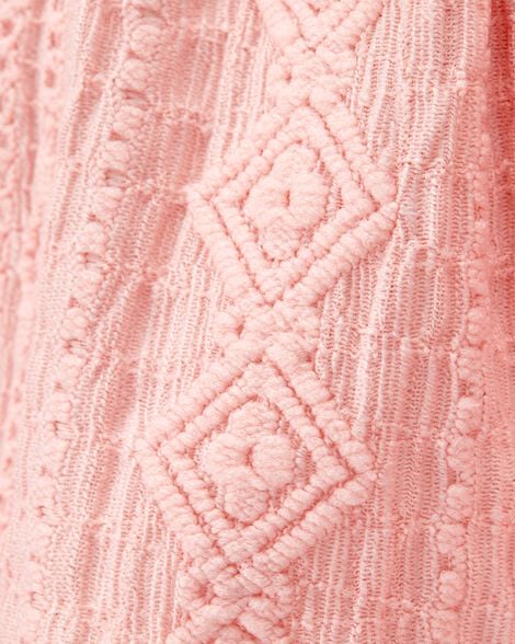 Baby Crochet Pull-On Skort - Pink