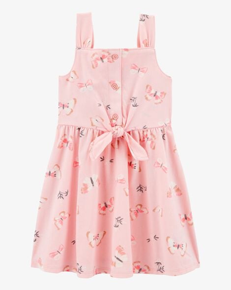 Toddler Butterfly Tank Dress - Pink