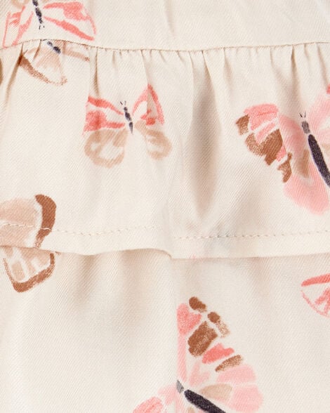 Baby Butterfly Pull-On Ruffle Skort