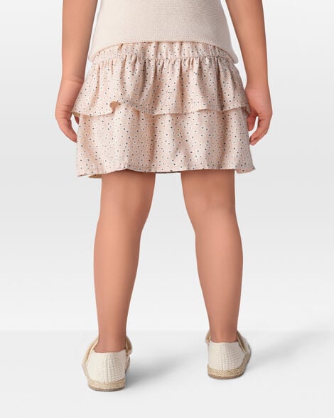 Toddler Floral Pull-On Ruffle Skort
