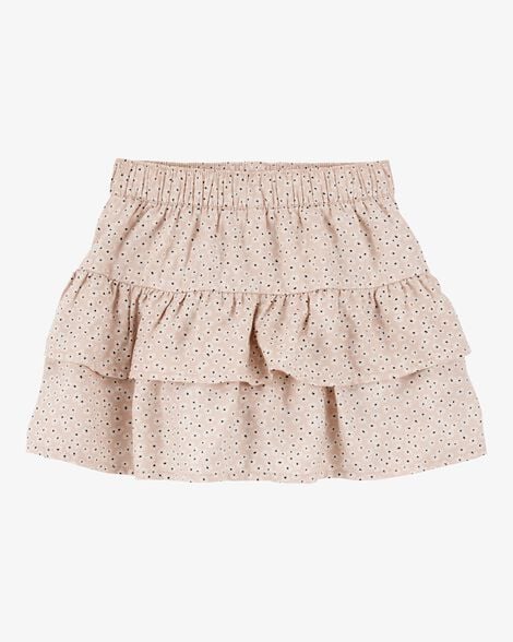 Toddler Floral Pull-On Ruffle Skort