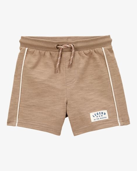 Toddler Legend Pull-On Cotton Shorts - Brown