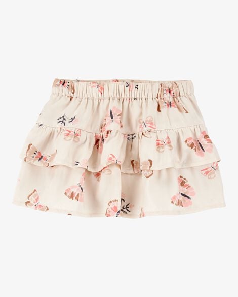 Baby Butterfly Pull-On Ruffle Skort