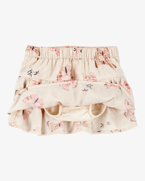 Baby Butterfly Pull-On Ruffle Skort