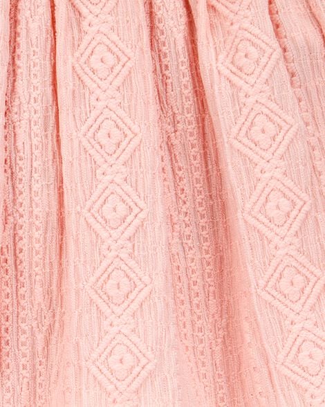 Baby Crochet Pull-On Skort - Pink