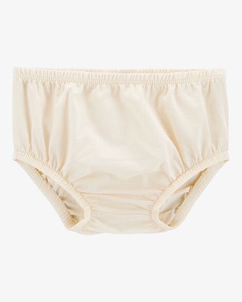 Baby Tiered Flutter-Sleeve Crochet Dress - Ivory