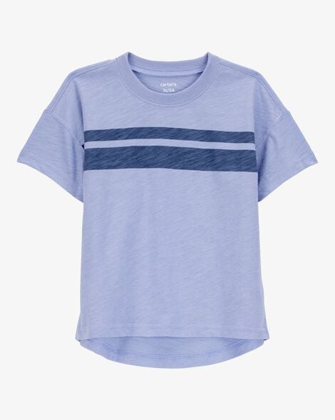 Toddler Striped Short-Sleeve Tee - Blue