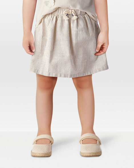 Toddler Striped Pull-On Skort