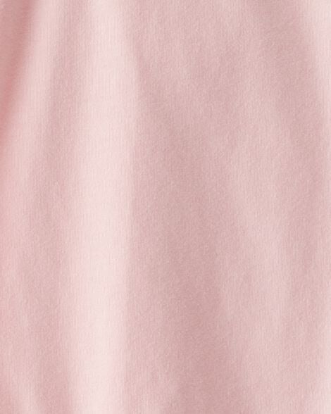 Baby Scalloped Collar Long-Sleeve Bodysuit - Pink