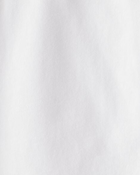 Baby Scalloped Collar Long-Sleeve Bodysuit - White