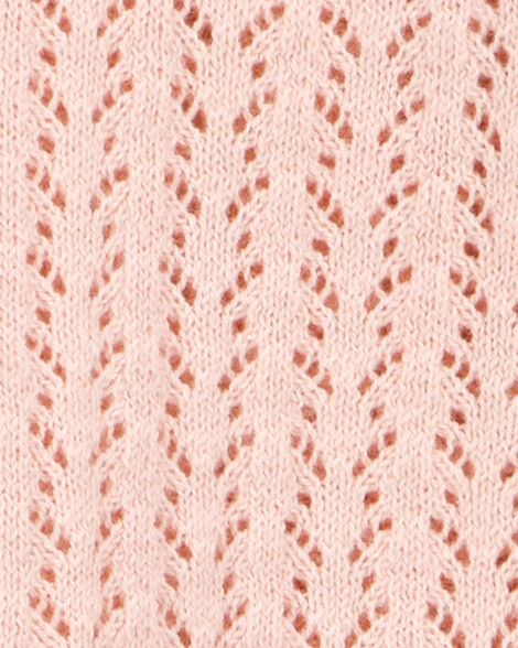 Kid Tie Cardigan Top - Pink