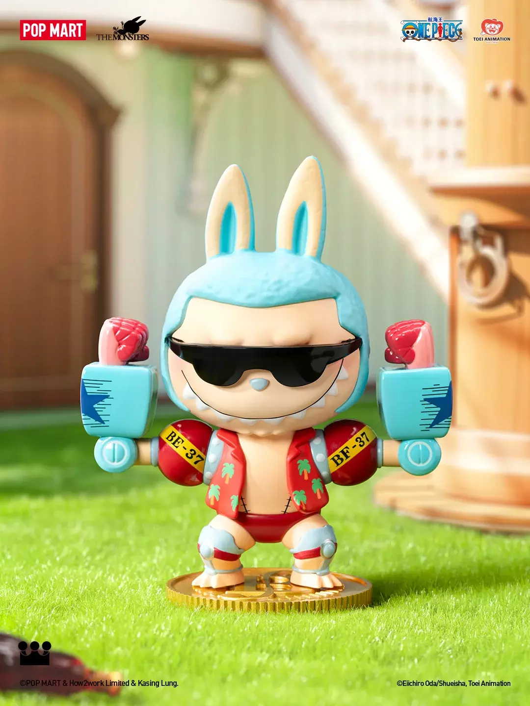 POP MART LABUBU THE MONSTERS×One Piece Series Confirmed Blind Box Figure Art Toy