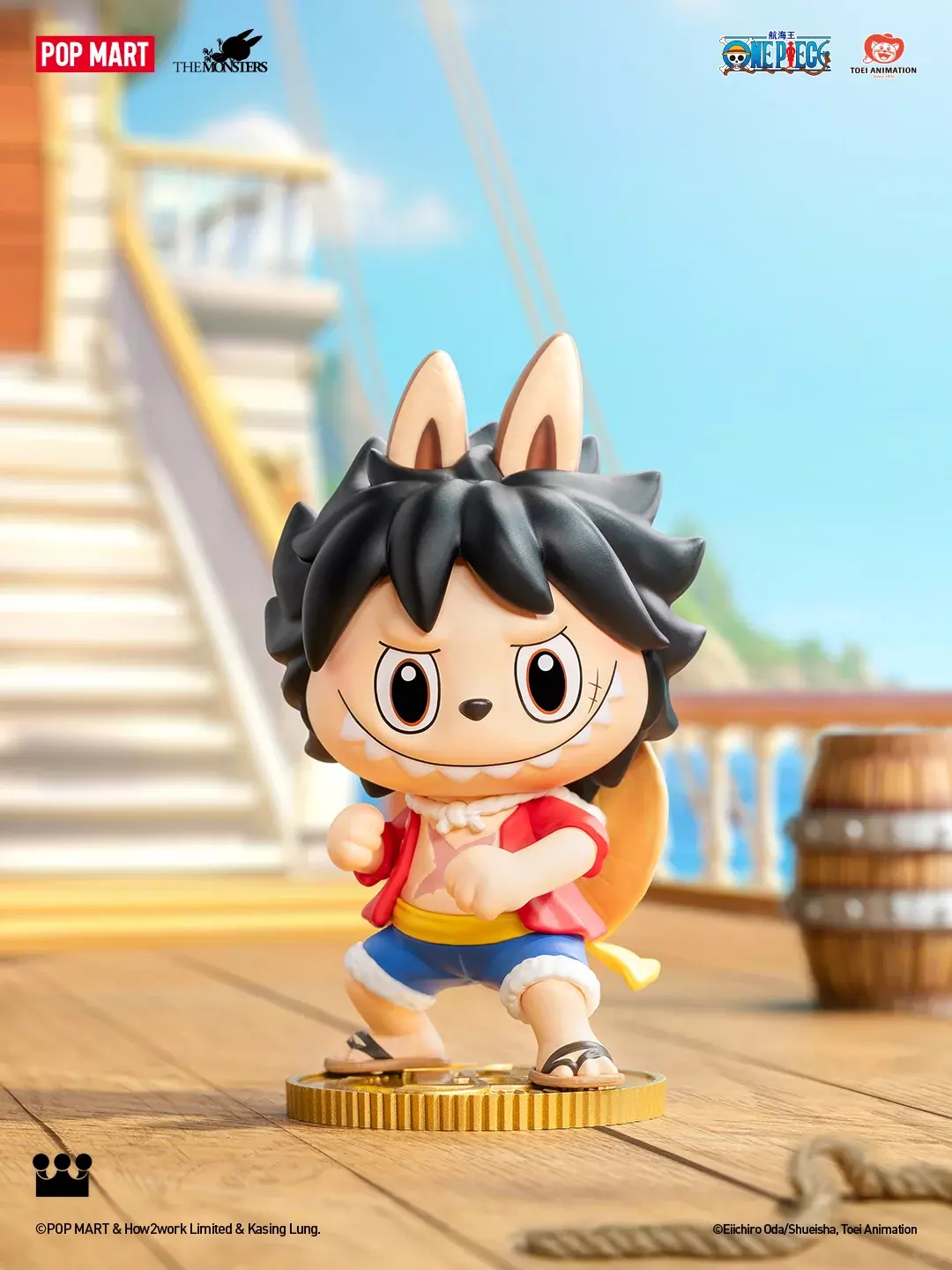 POP MART LABUBU THE MONSTERS×One Piece Series Confirmed Blind Box Figure Art Toy