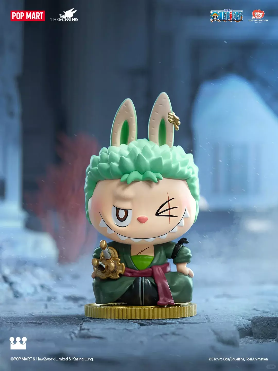 POP MART LABUBU THE MONSTERS×One Piece Series Confirmed Blind Box Figure Art Toy