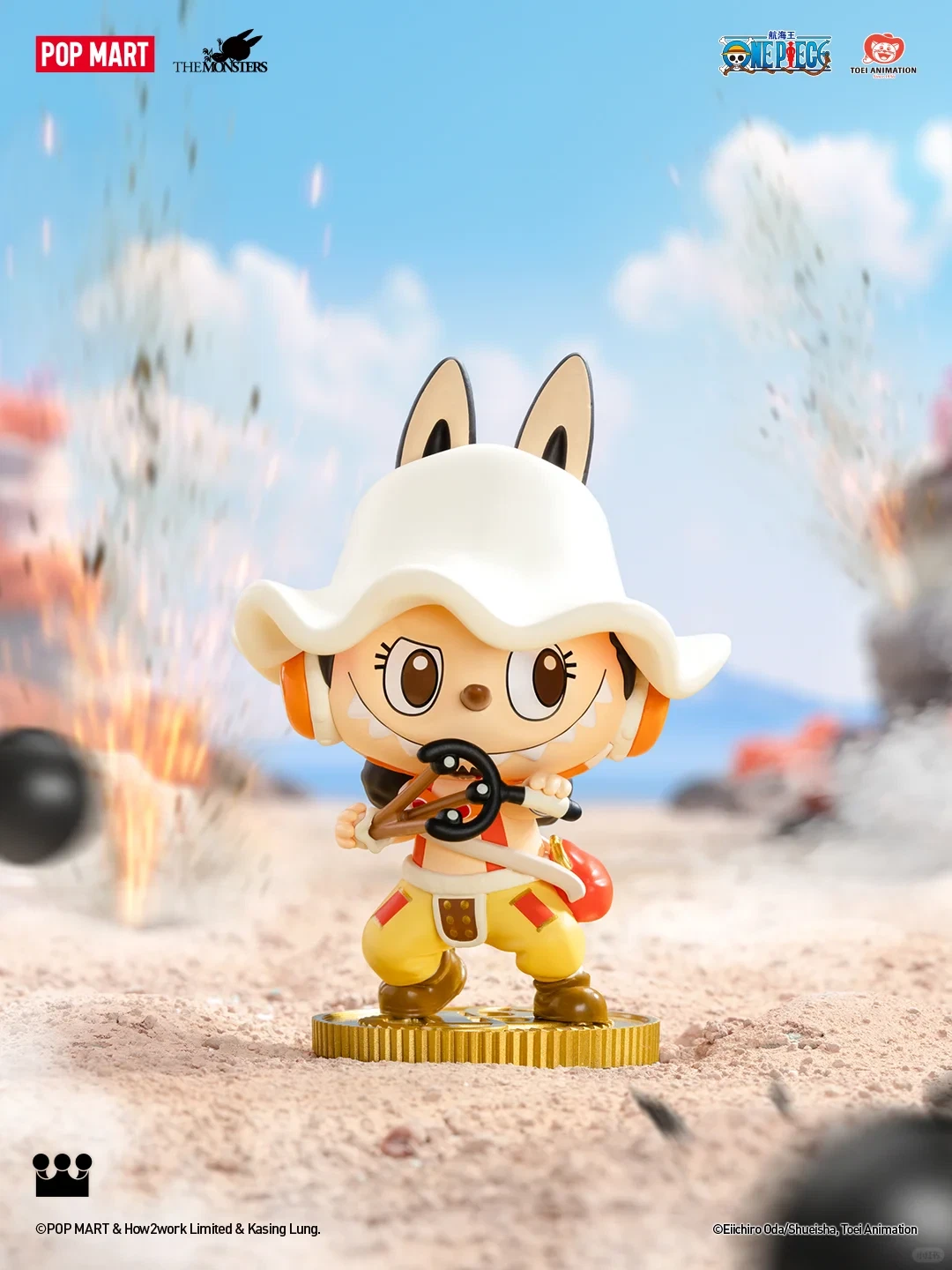 POP MART LABUBU THE MONSTERS×One Piece Series Confirmed Blind Box Figure Art Toy