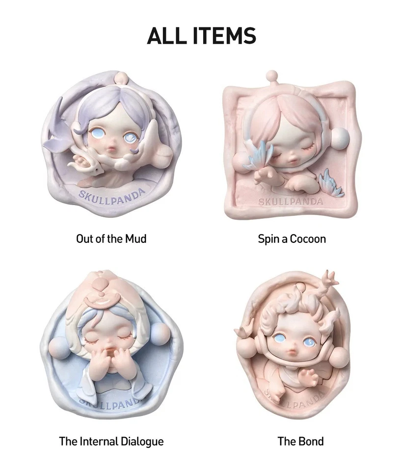 Pop Mart SKULLPANDA The Paradox Series Fridge Magnet Sealed Case (4 Blind Box)