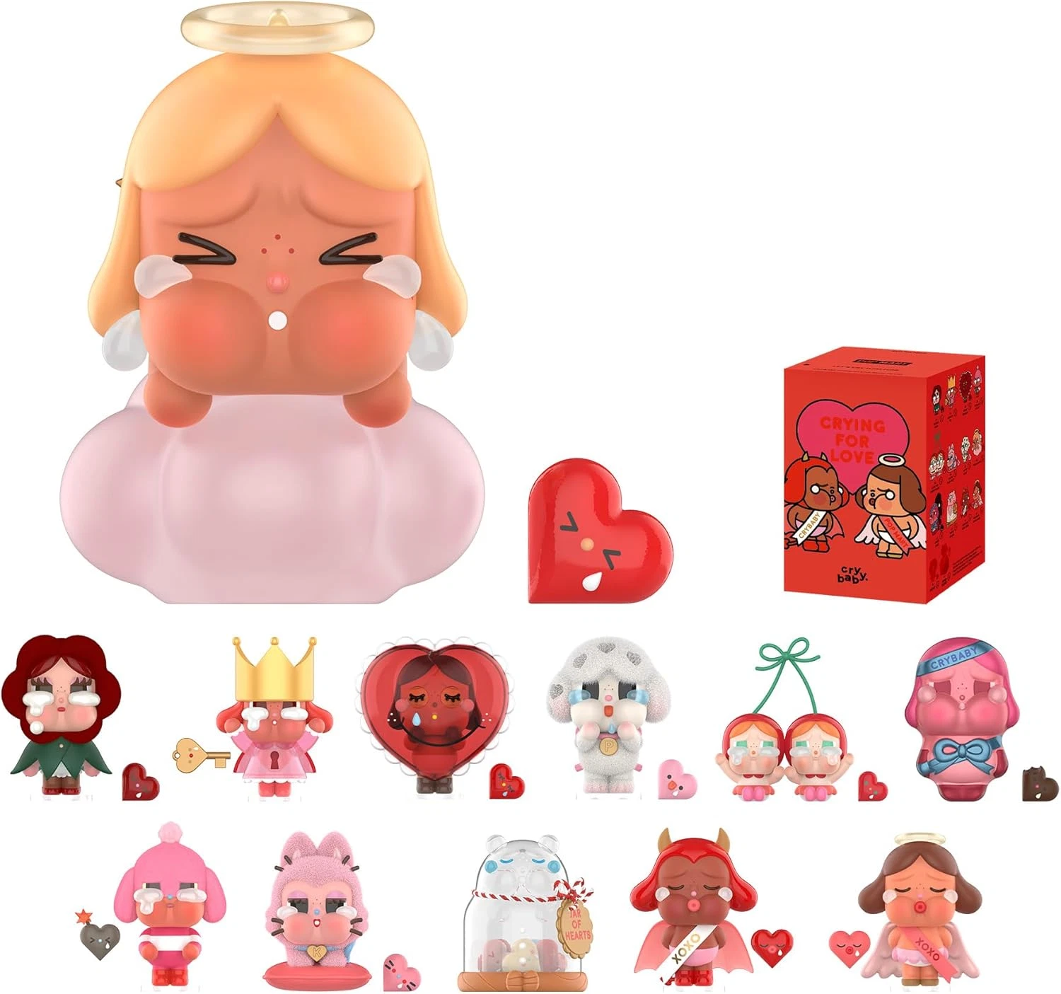 Pop Mart CryBaby Crying For Love Series Figures Sealed Case
