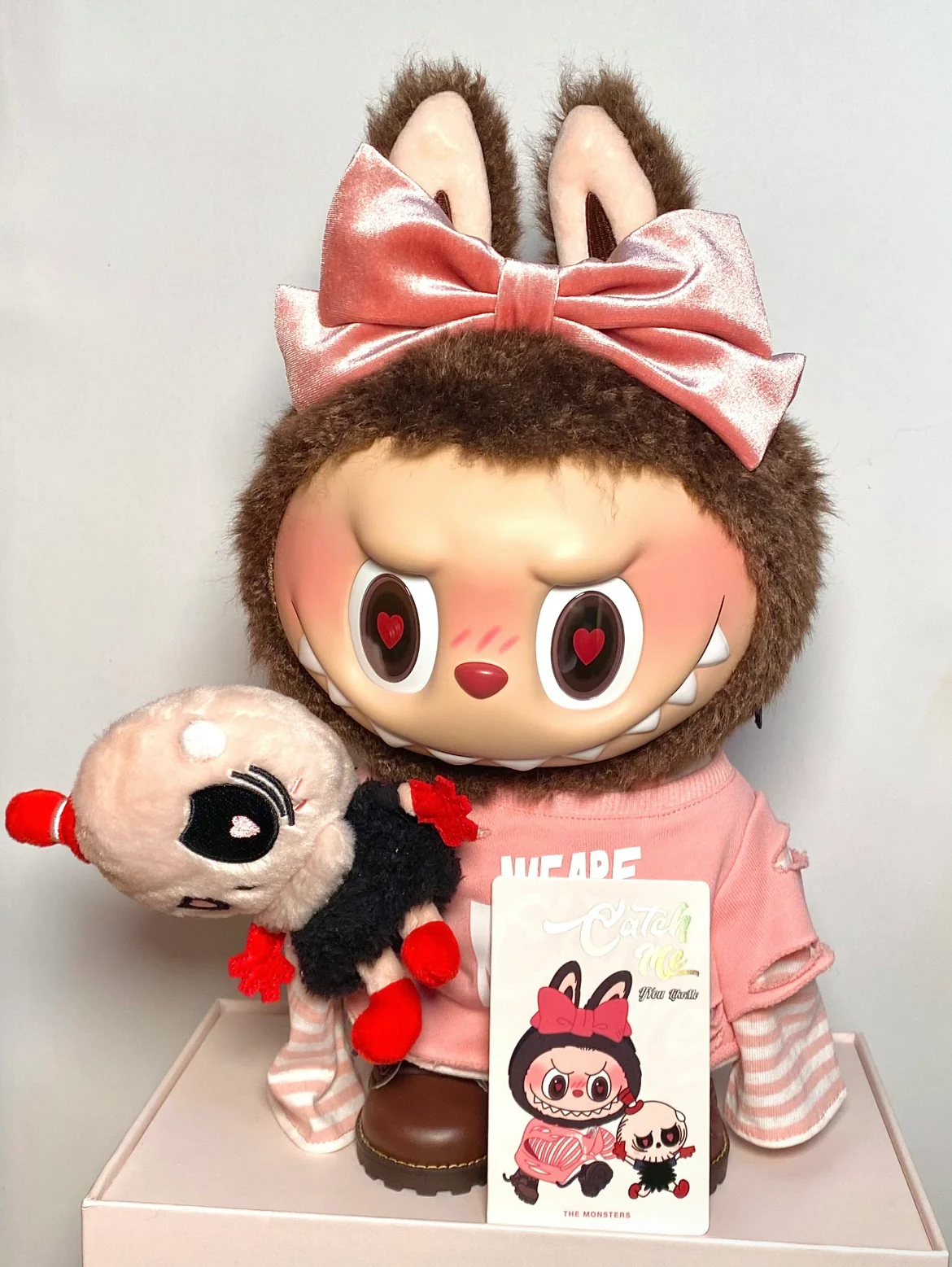 Pop Mart Vinyl Plush Doll - The Monster Labubu Valentine's Day