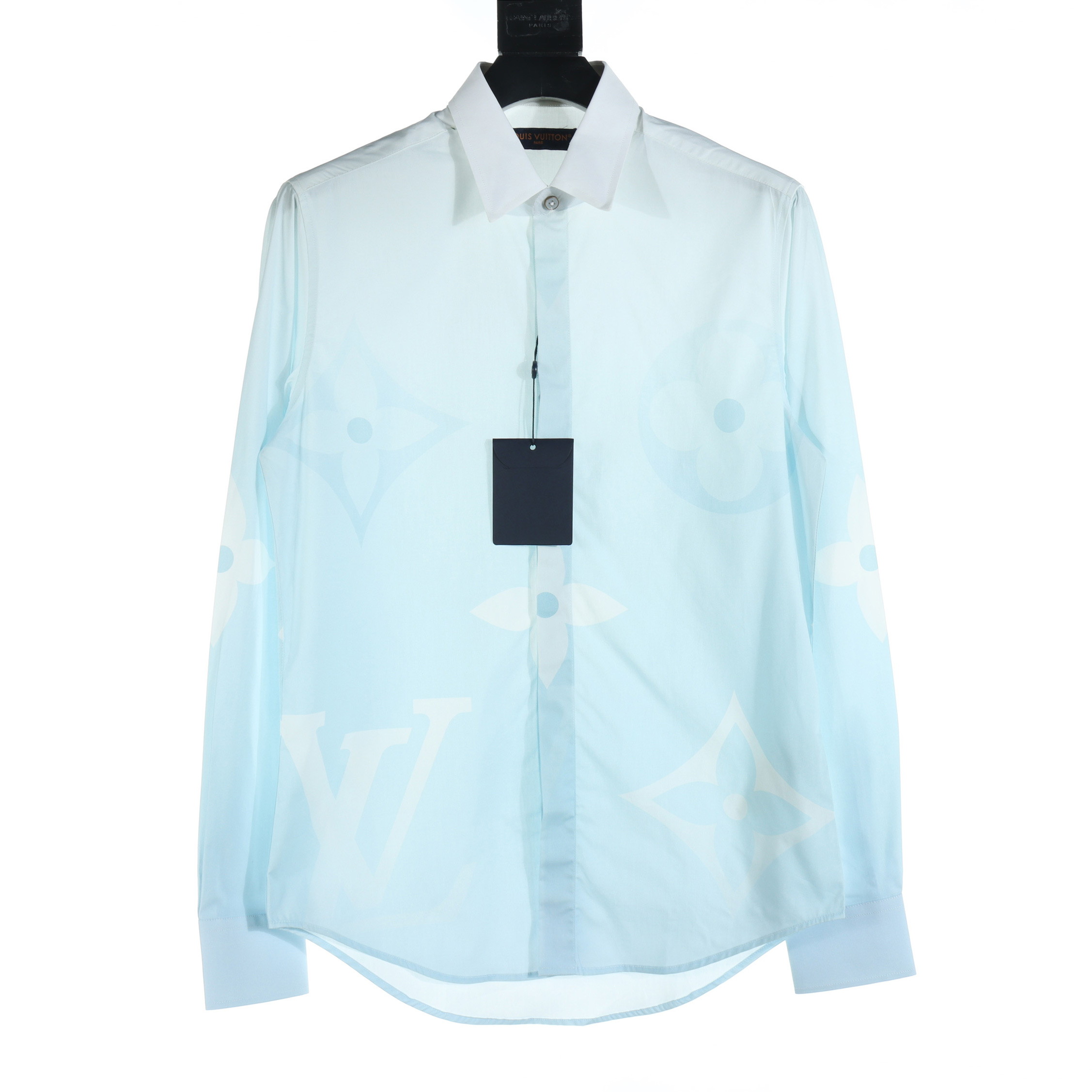 Louis Vuitton LV Gradient Letter Floral Long-sleeve Shirt