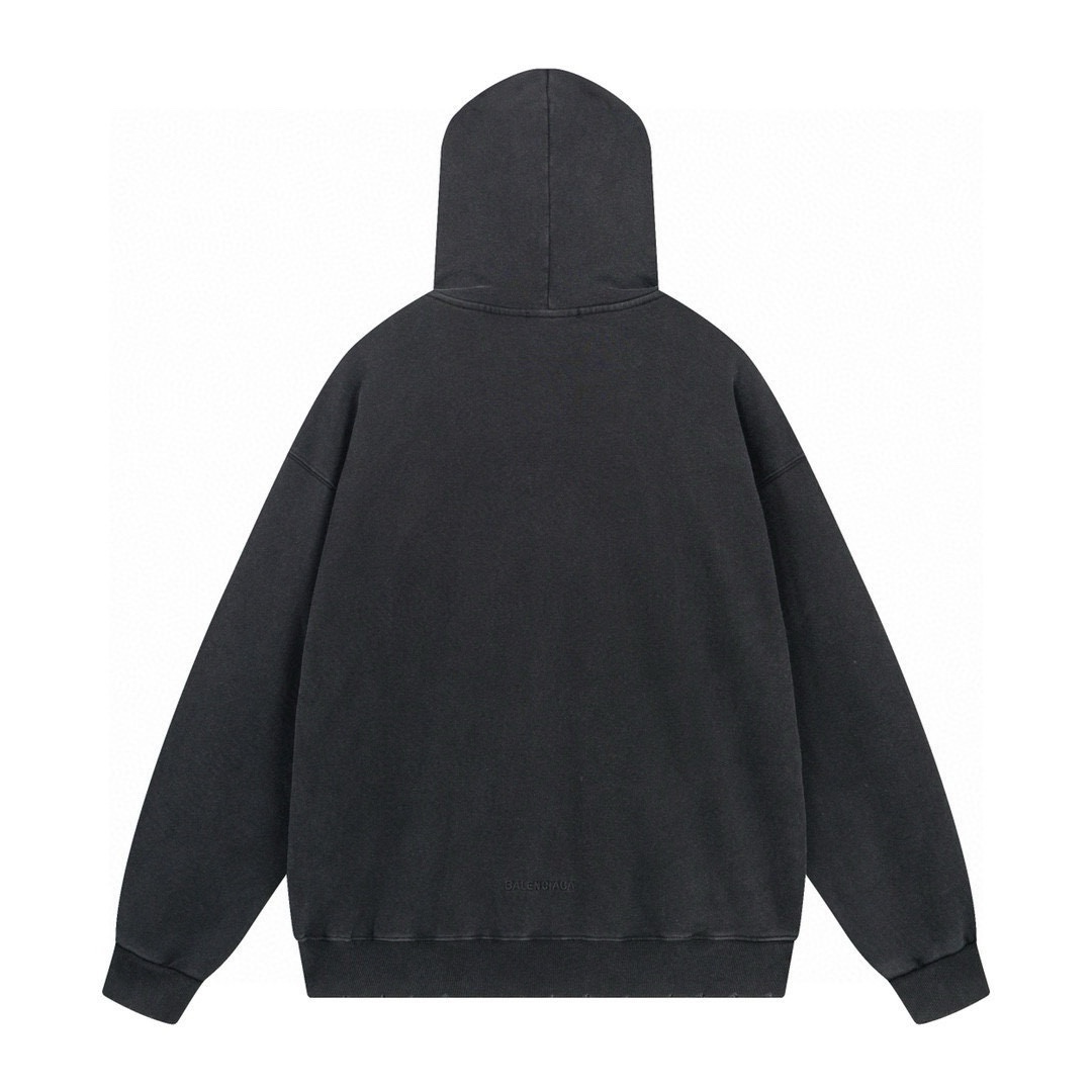NB-275-520 BALENCIAGA/Paris Fashion Week 2024 SS Rammstein (German heavy metal band) Collaborative Hooded Sweatshirt Sizes: XS - S - M - L XS S M L Bust Circumference: 124 128 132 136 Shoulder Width: 60 62 64 66 Length: 72 74 76 78 Sleeve Length: 60