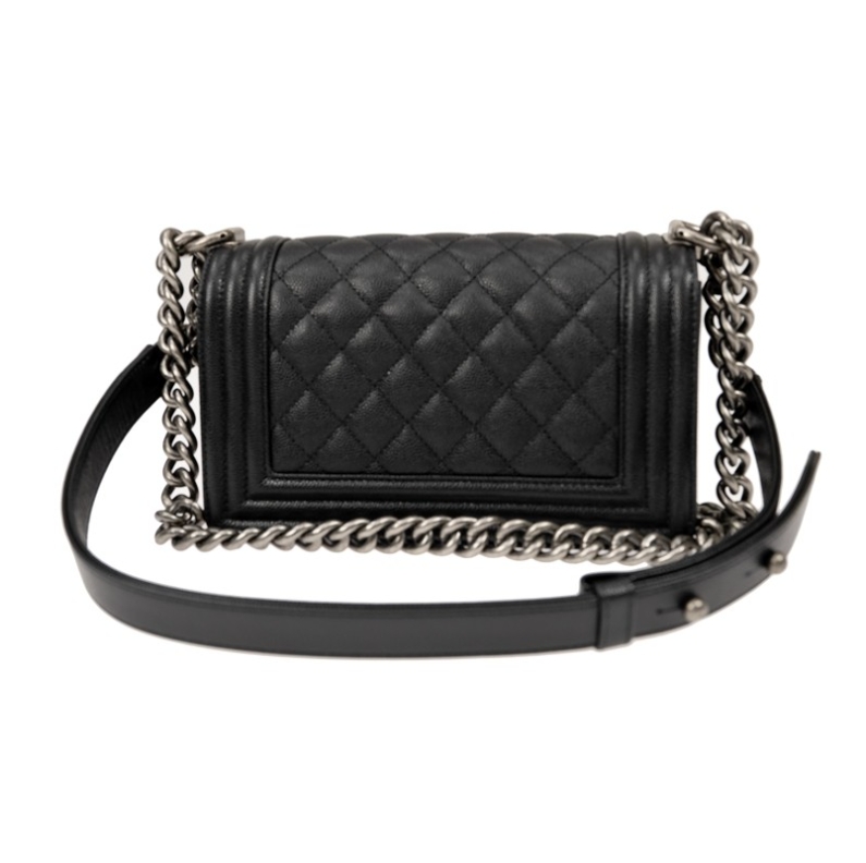 Silver buckle shoulder bag
