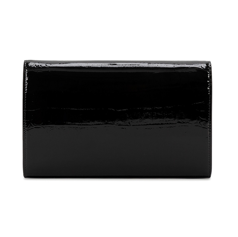 Patent leather chain bag