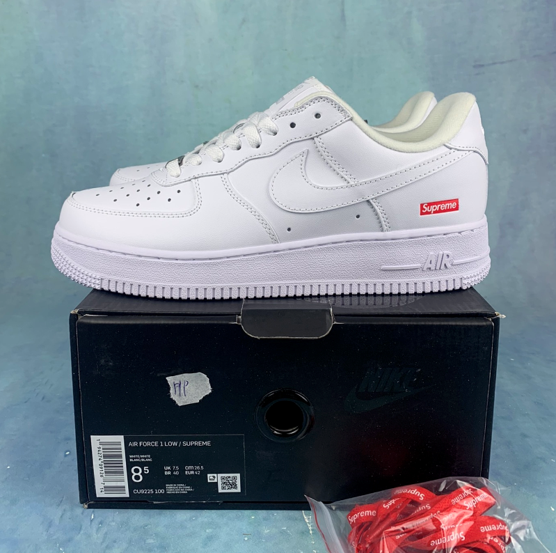Supre me x Air Force 1 white CU9225-100