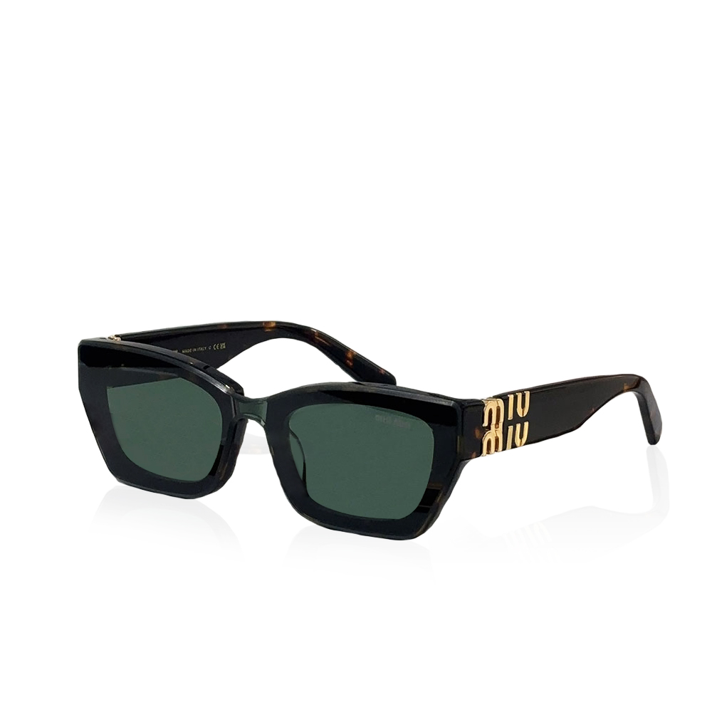 MIU MIU The Hollow Logo of the Mirror leg Sunglasses Top quality