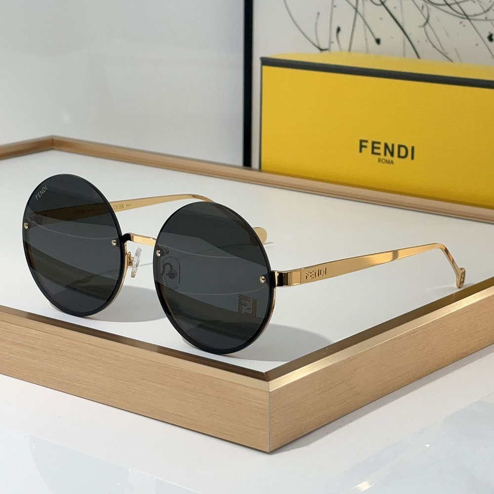 Fendi Lightweight Round Sunglasses Top quality