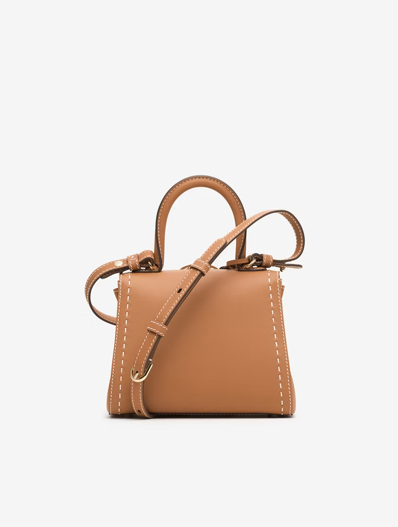 DELVAUX Brillant Mini S Rodéo Calf Surpiqué