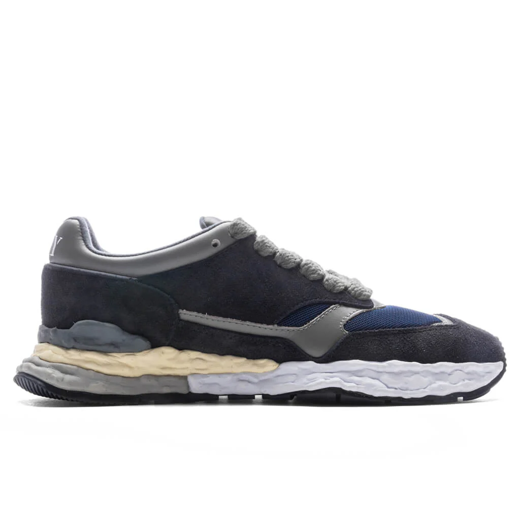 MIHARA YASUHIRO George OG Sole Mix Material Low Top - Navy